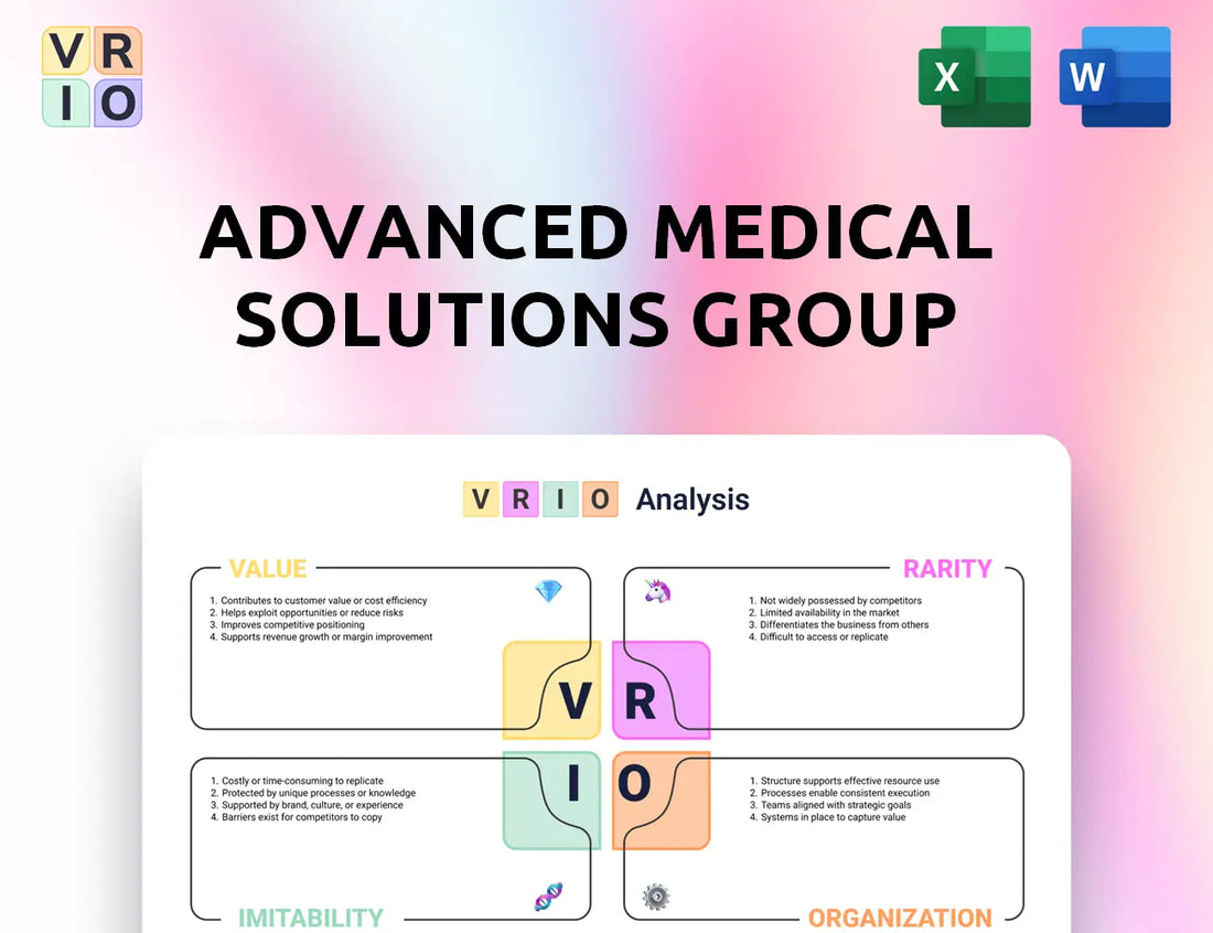 Advanced Medical Solutions Group VRIO Analysis
