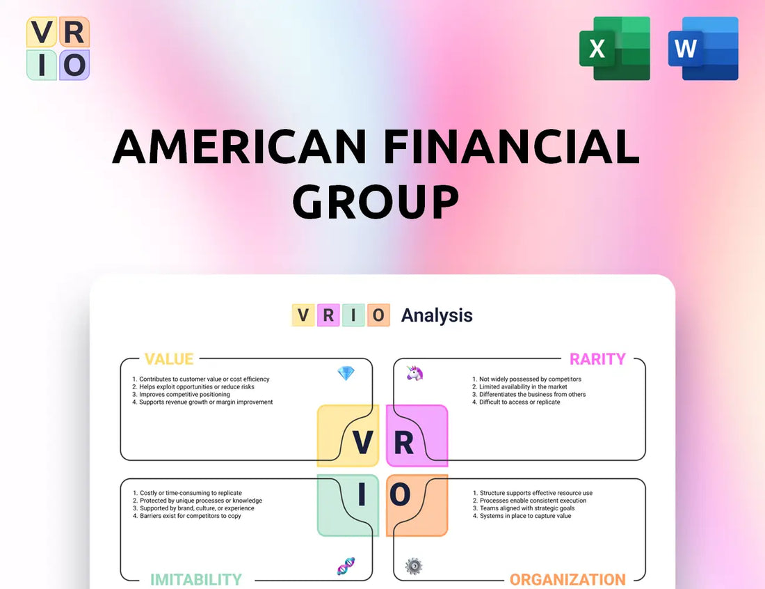 American Financial Group VRIO Analysis