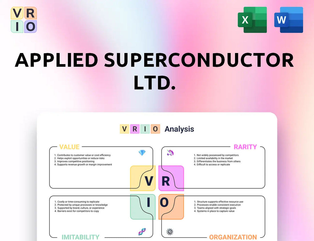 Applied Superconductor Ltd. VRIO Analysis