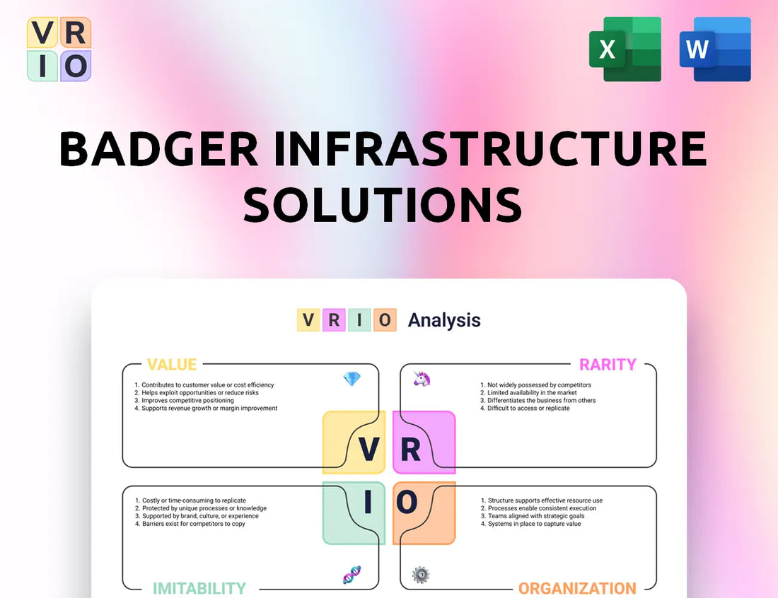 Badger Infrastructure Solutions VRIO Analysis