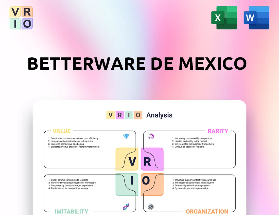 Betterware de Mexico VRIO Analysis