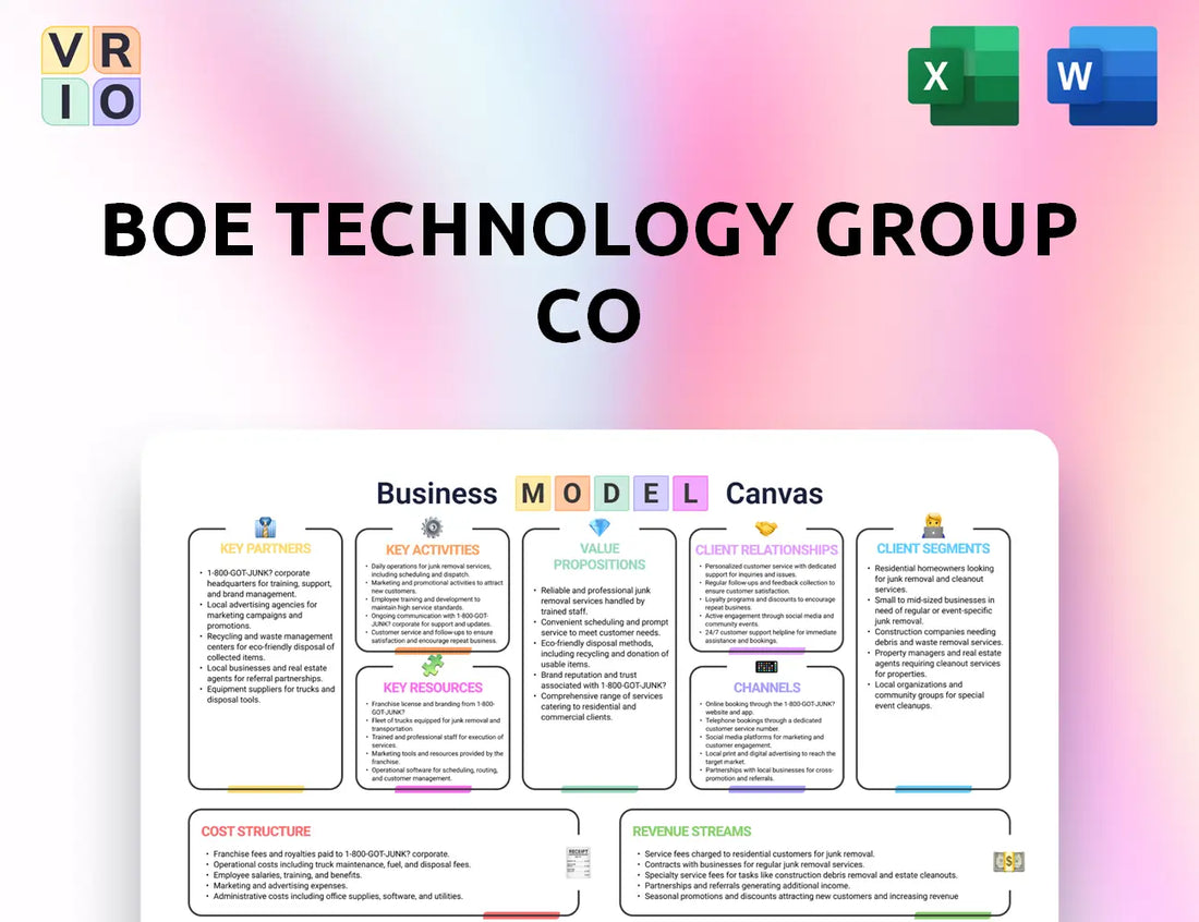 BOE Technology Group Co Business Model Canvas