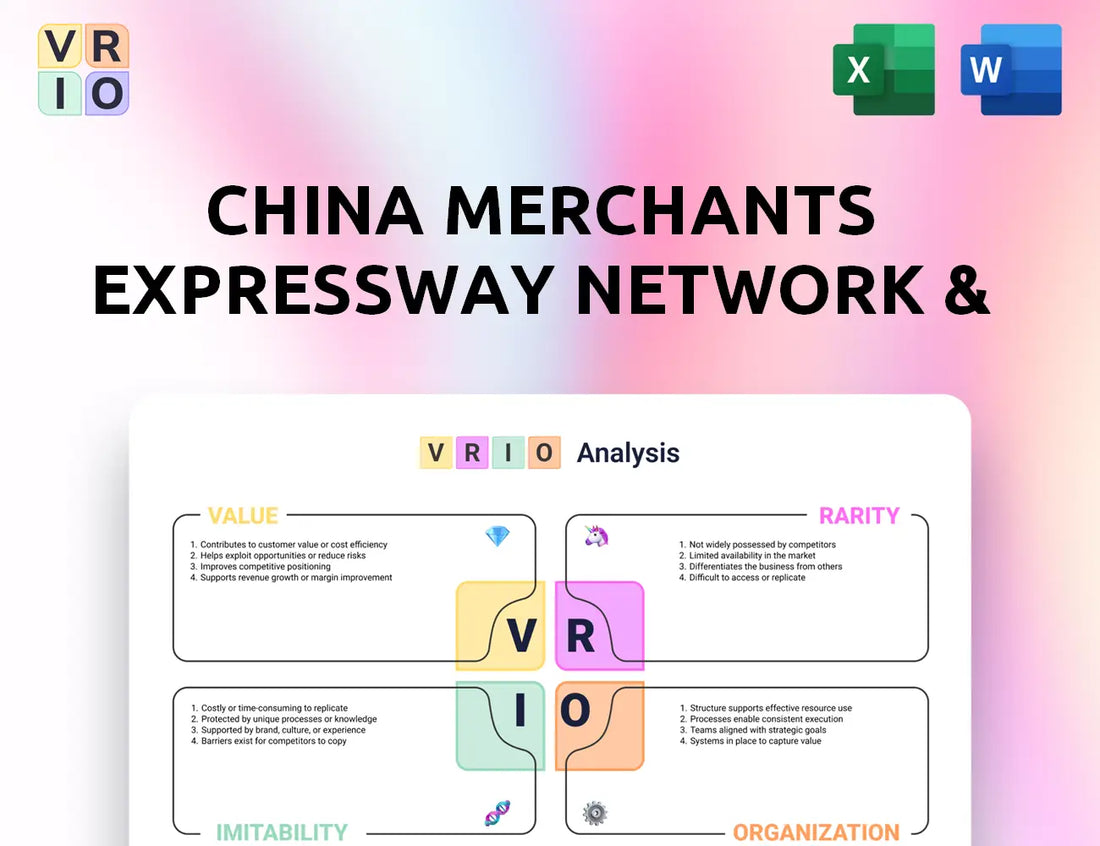 China Merchants Expressway Network & Technology Holdings VRIO Analysis