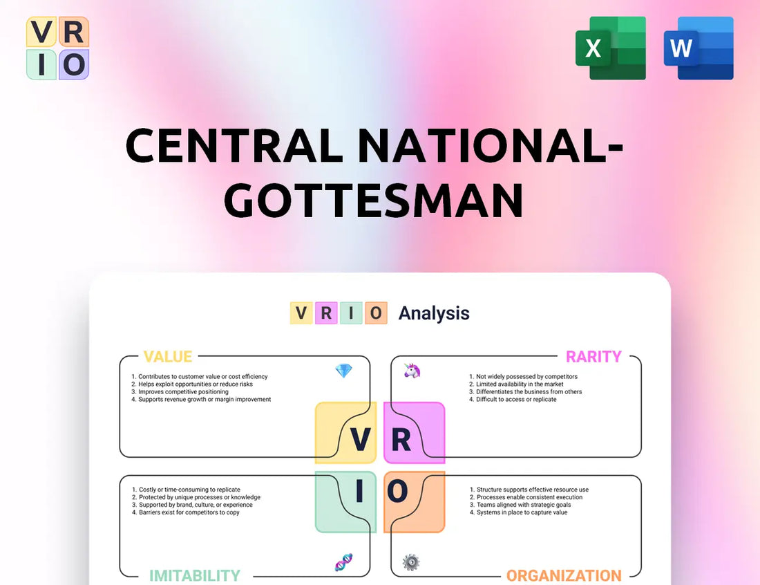 Central National-Gottesman VRIO Analysis