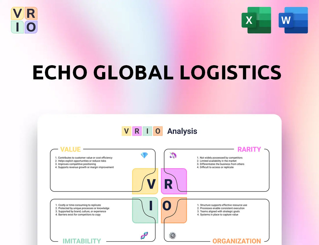 Echo Global Logistics VRIO Analysis