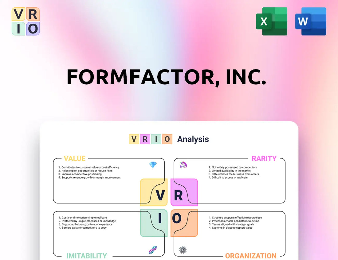 FormFactor, Inc.  VRIO Analysis