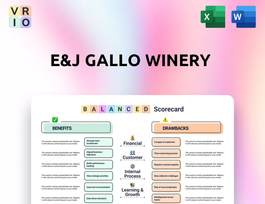 E&J Gallo Winery Balanced Scorecard