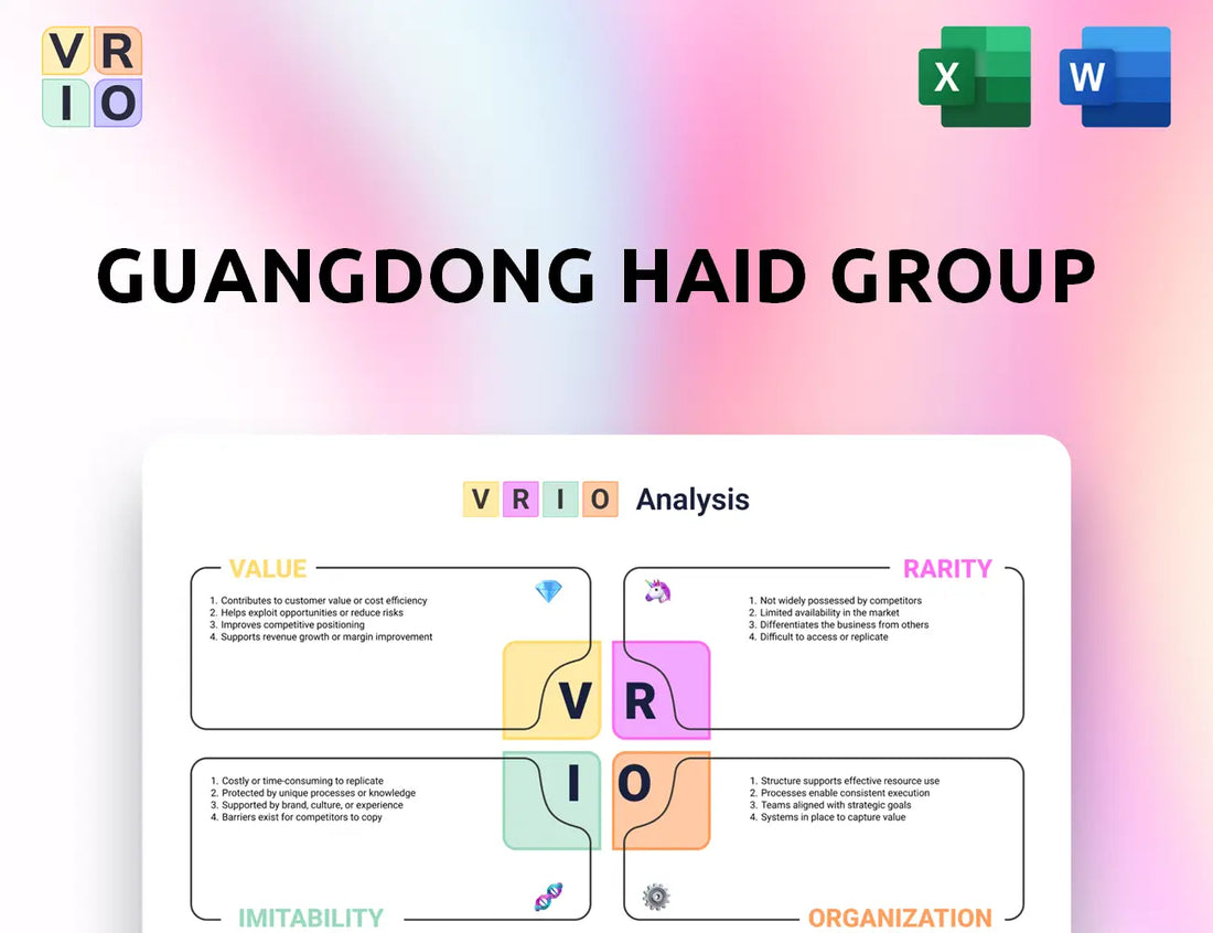 Guangdong Haid Group VRIO Analysis