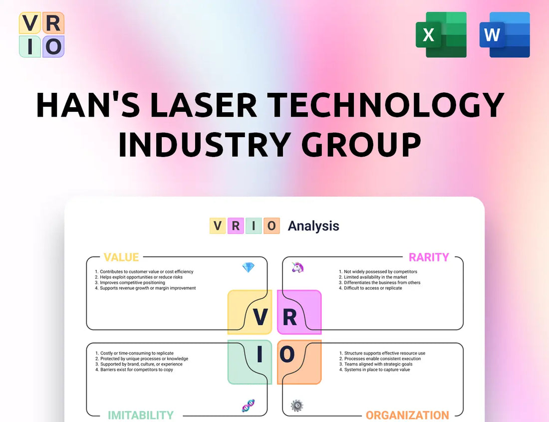 Han's Laser Technology Industry Group VRIO Analysis