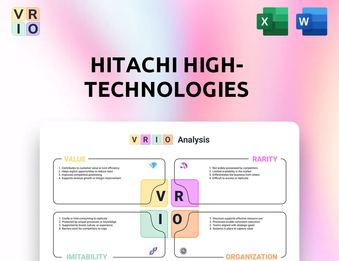 Hitachi High-Technologies VRIO Analysis