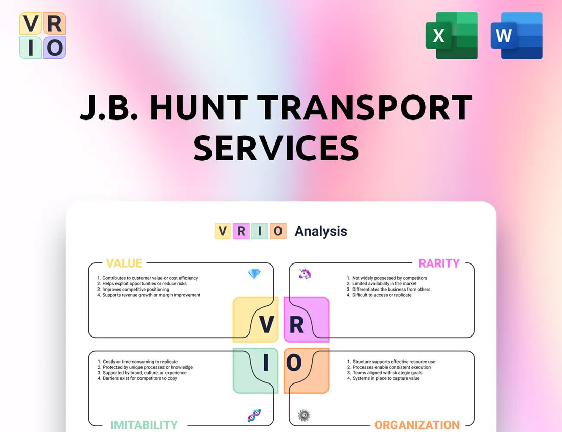 J.B. Hunt Transport Services VRIO Analysis