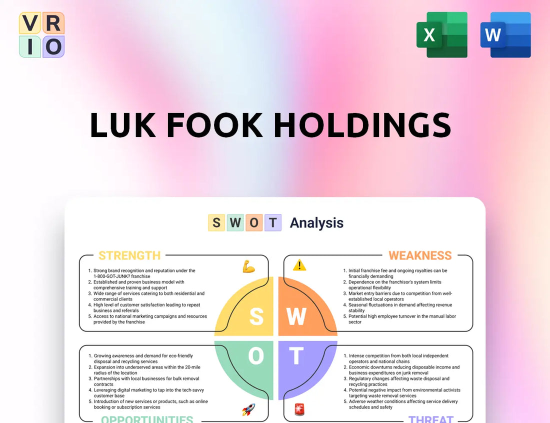 Luk Fook Holdings SWOT Analysis