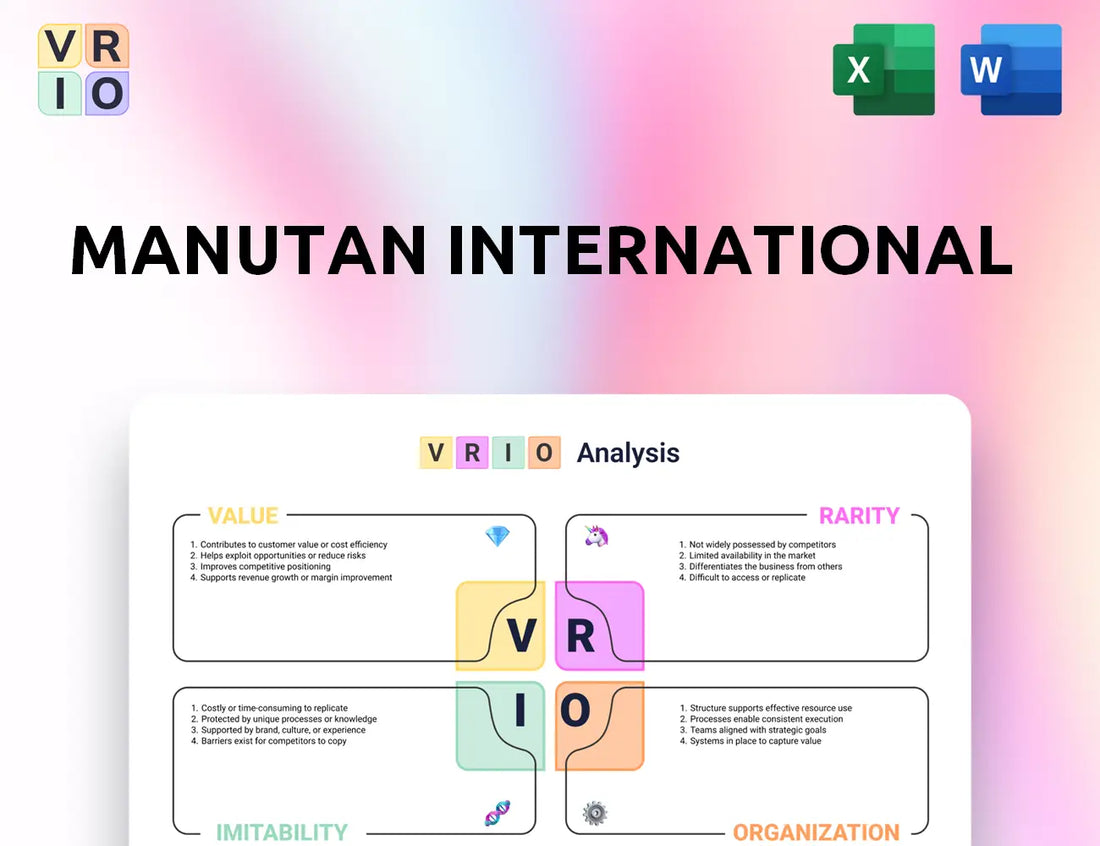 Manutan International VRIO Analysis