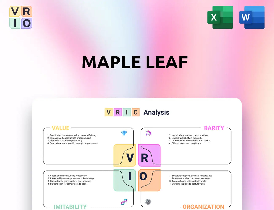 Maple Leaf VRIO Analysis
