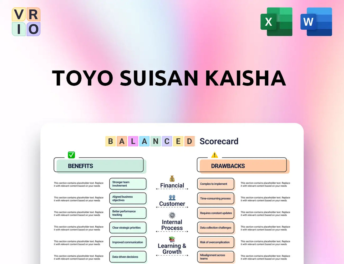 Toyo Suisan Kaisha Balanced Scorecard