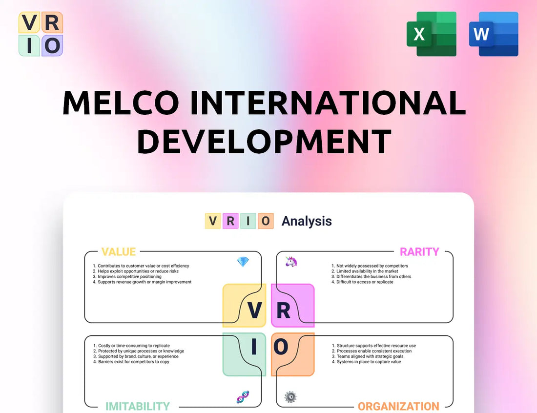 Melco International Development VRIO Analysis