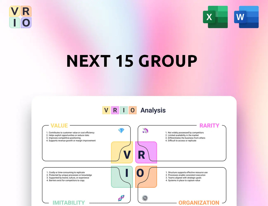 Next 15 Group VRIO Analysis
