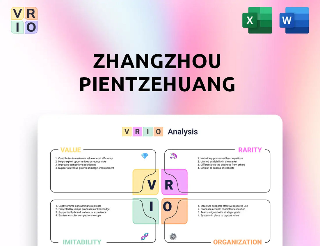 Zhangzhou Pientzehuang Pharmaceutical VRIO Analysis