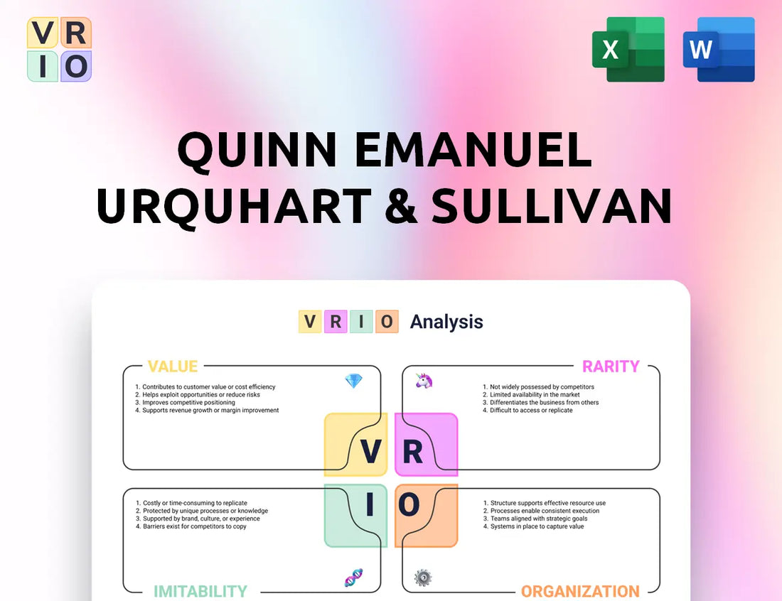 Quinn Emanuel Urquhart & Sullivan VRIO Analysis