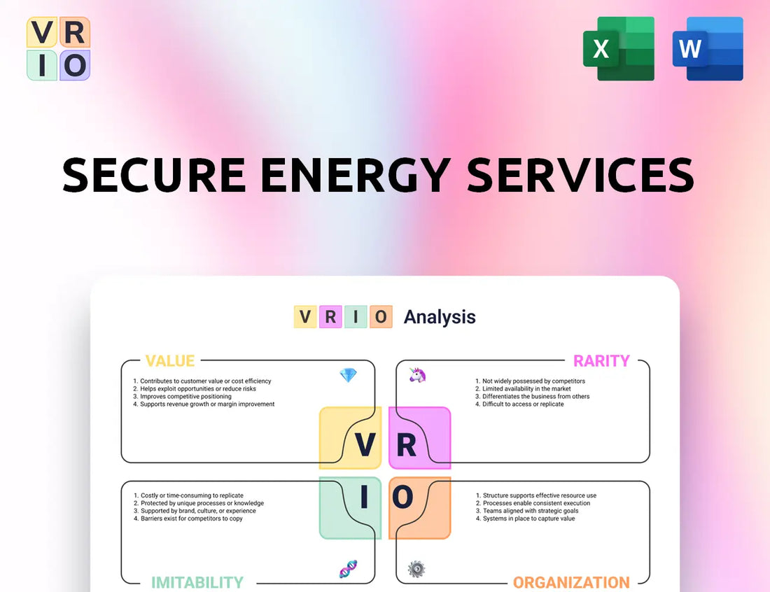 Secure Energy Services VRIO Analysis