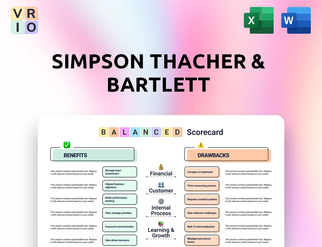 Simpson Thacher & Bartlett Balanced Scorecard