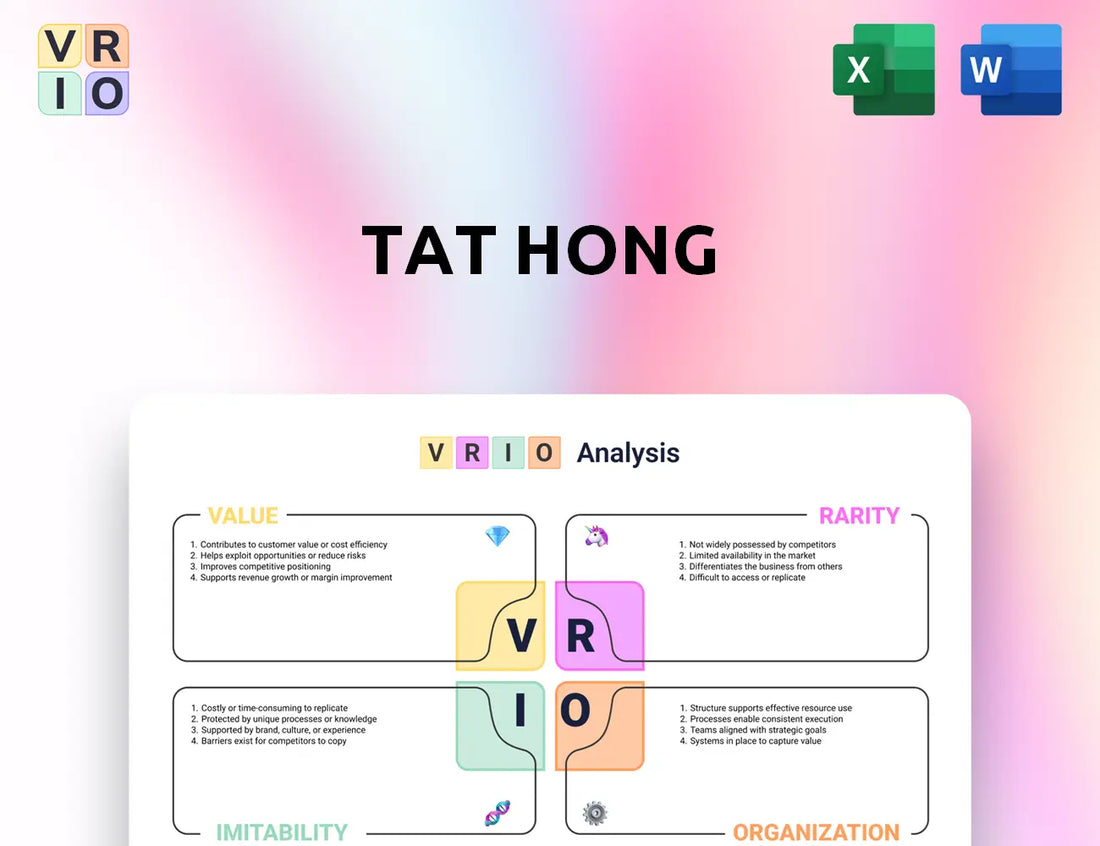 Tat Hong VRIO Analysis