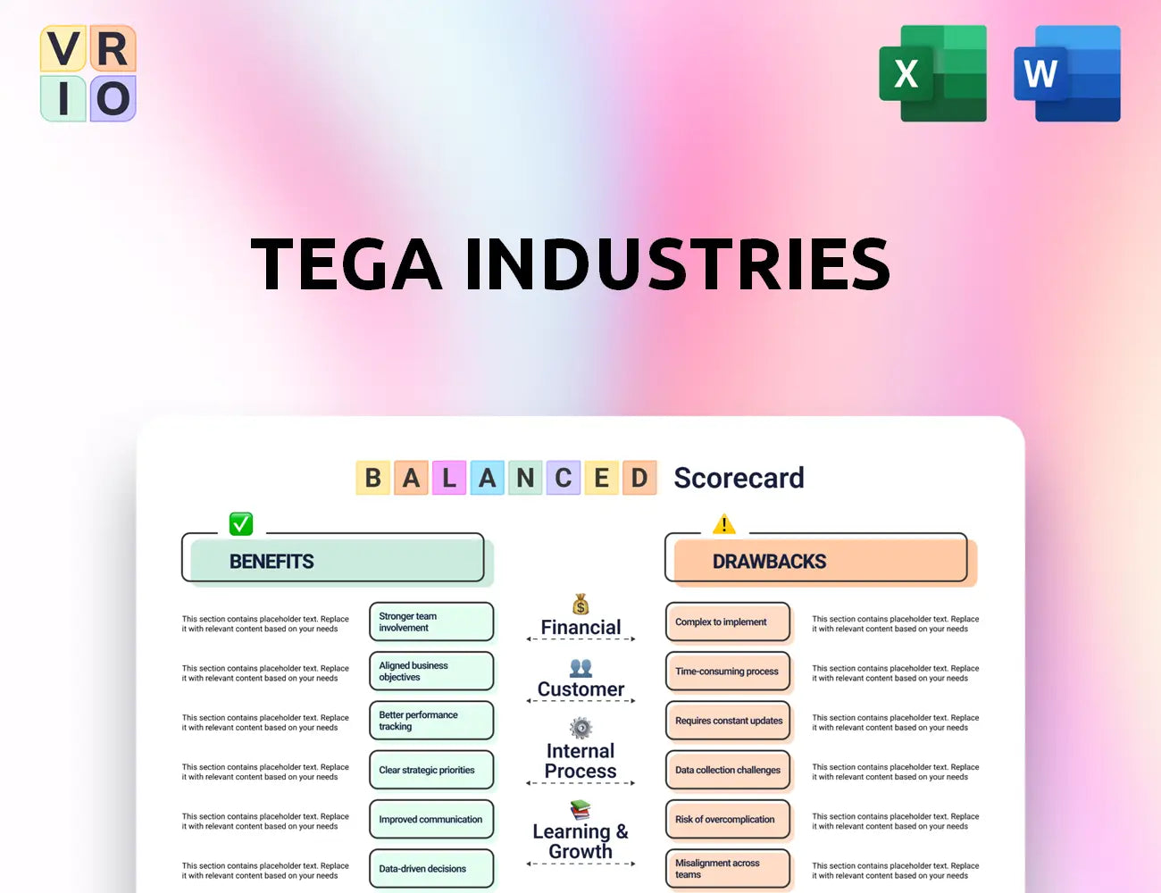 Tega Industries Balanced Scorecard