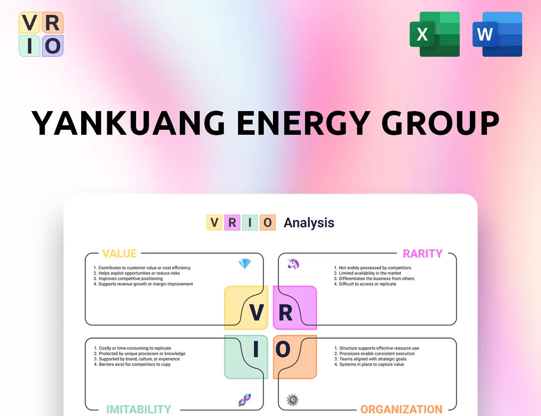 Yankuang Energy Group VRIO Analysis